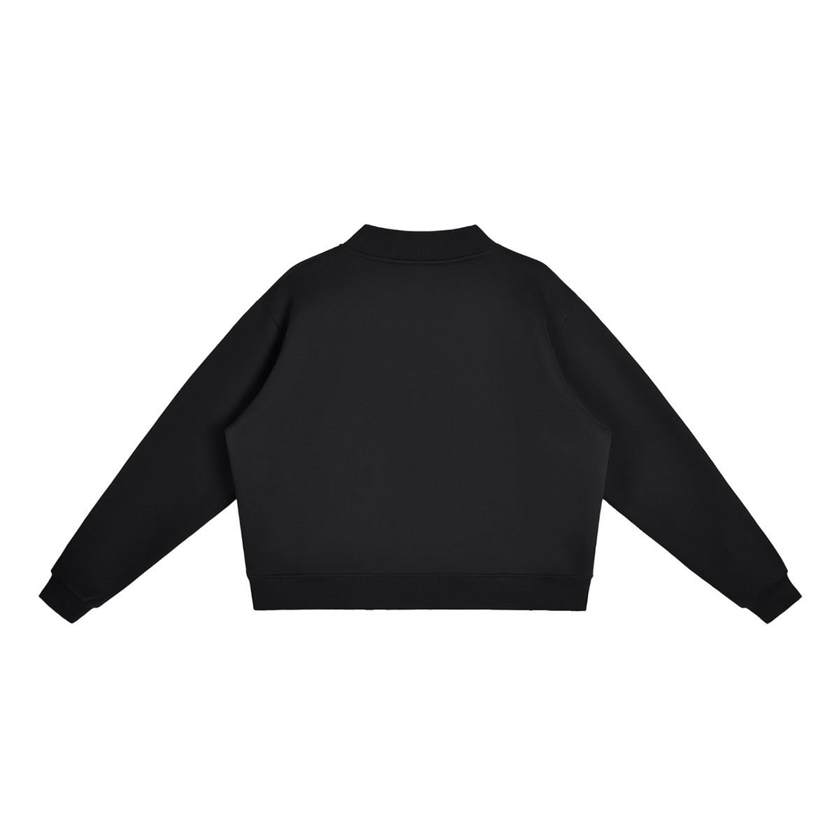 WuhLWoo Mock-Neck Crew Sweatshirt