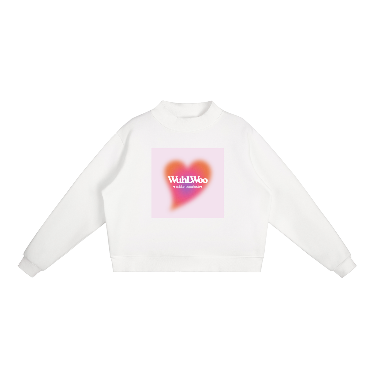 WuhLWoo Mock-Neck Crew Sweatshirt