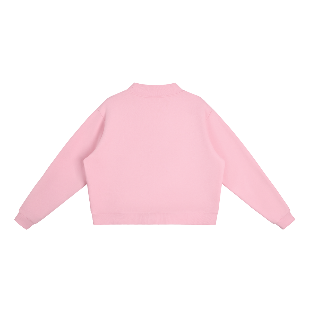 WuhLWoo Mock-Neck Crew Sweatshirt